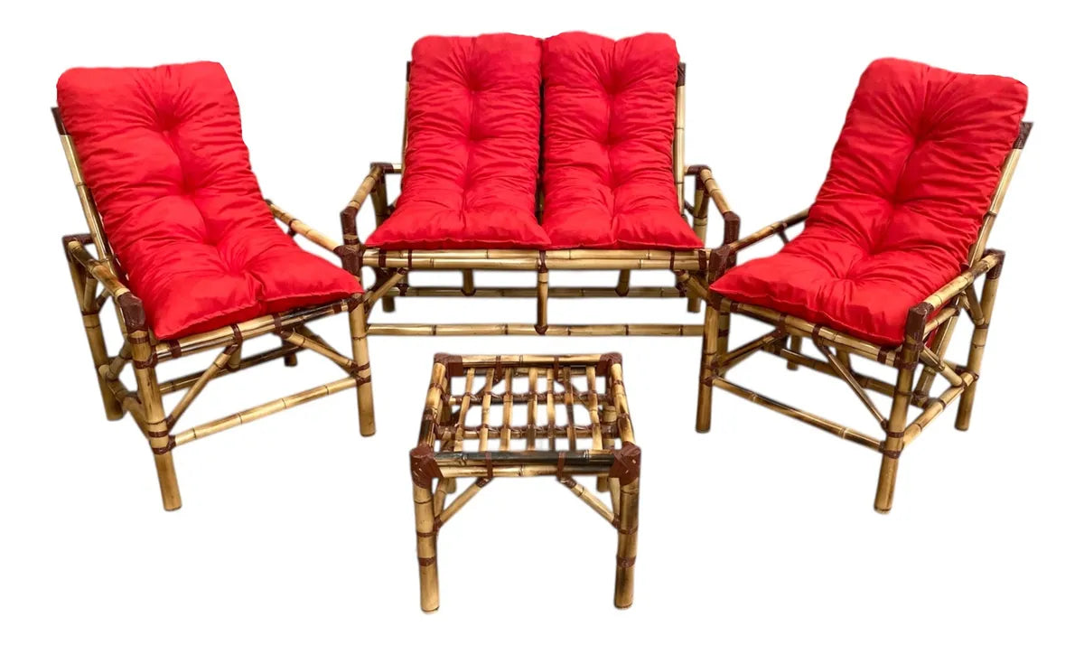 [BLACK FRIDAY] - KIT 1 Namoradeira, 2 Cadeiras Completo Vermelho + Brinde Exclusivo