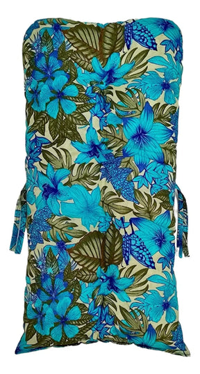 [BLACK FRIDAY] - KIT 1 Namoradeira, 2 Cadeiras Completo flor azul bonito+ Brinde 1 Mesa Centro, 4 Almofadas P/ Jardim