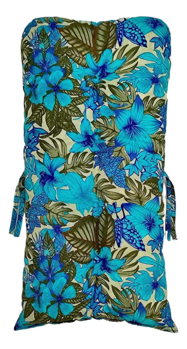 [BLACK FRIDAY] - KIT 1 Namoradeira, 2 Cadeiras Completo flor azul bonito+ Brinde 1 Mesa Centro, 4 Almofadas P/ Jardim