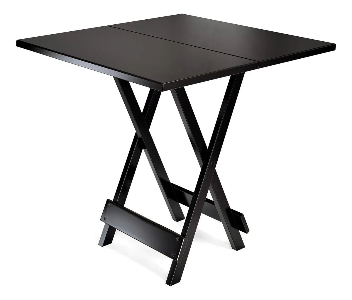 [BLACK FRIDAY] - Kit Mesa Dobrável Madeira Maciça, 4 Cadeiras dobráveis, 70X70cm - Estofado Amarelo