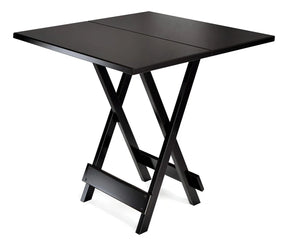 [BLACK FRIDAY] - Kit Mesa Dobrável Madeira Maciça, 4 Cadeiras dobráveis, 70X70cm - Estofado Amarelo