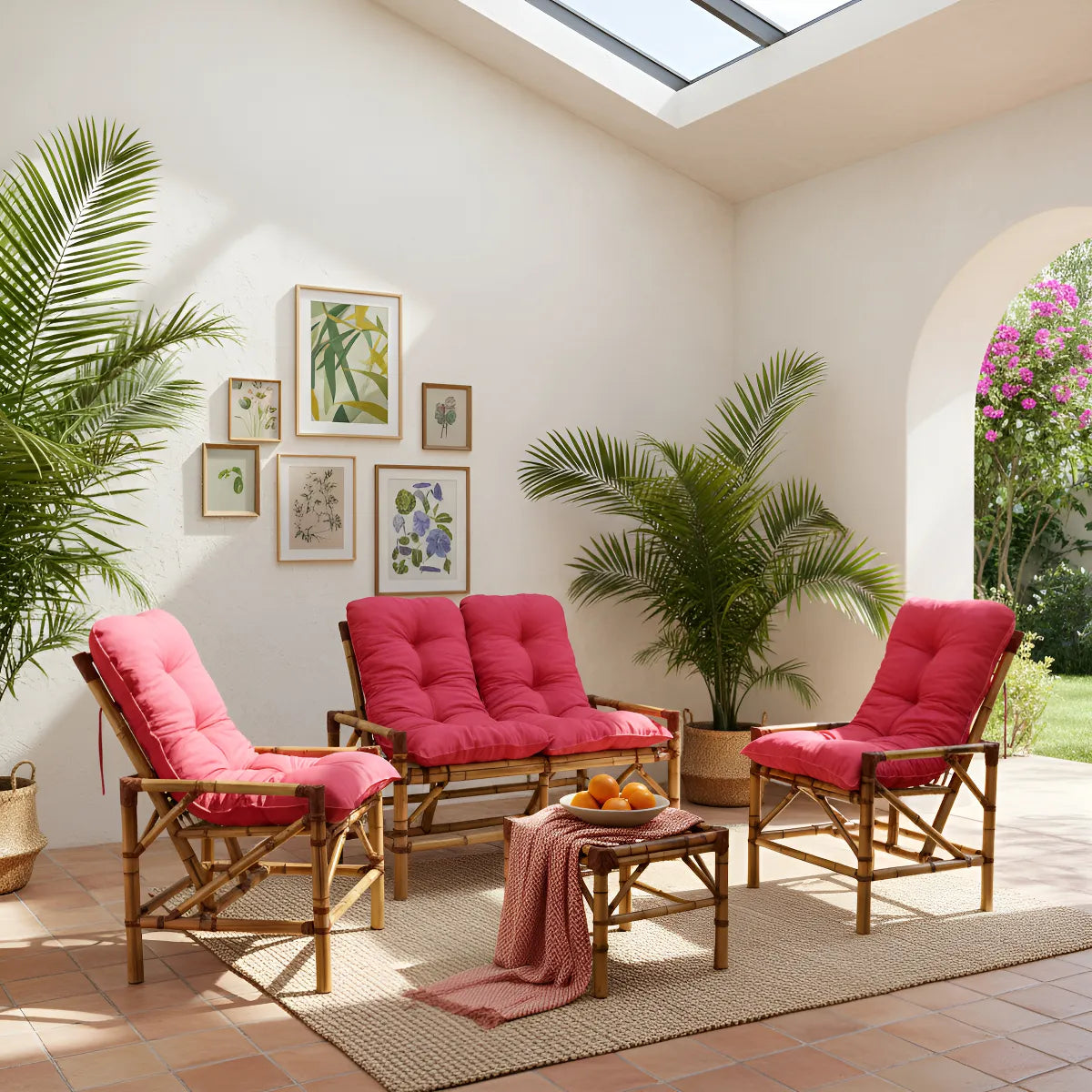 [BLACK FRIDAY] - KIT 1 Namoradeira, 2 Cadeiras Completo Rosa + Brinde Exclusivo