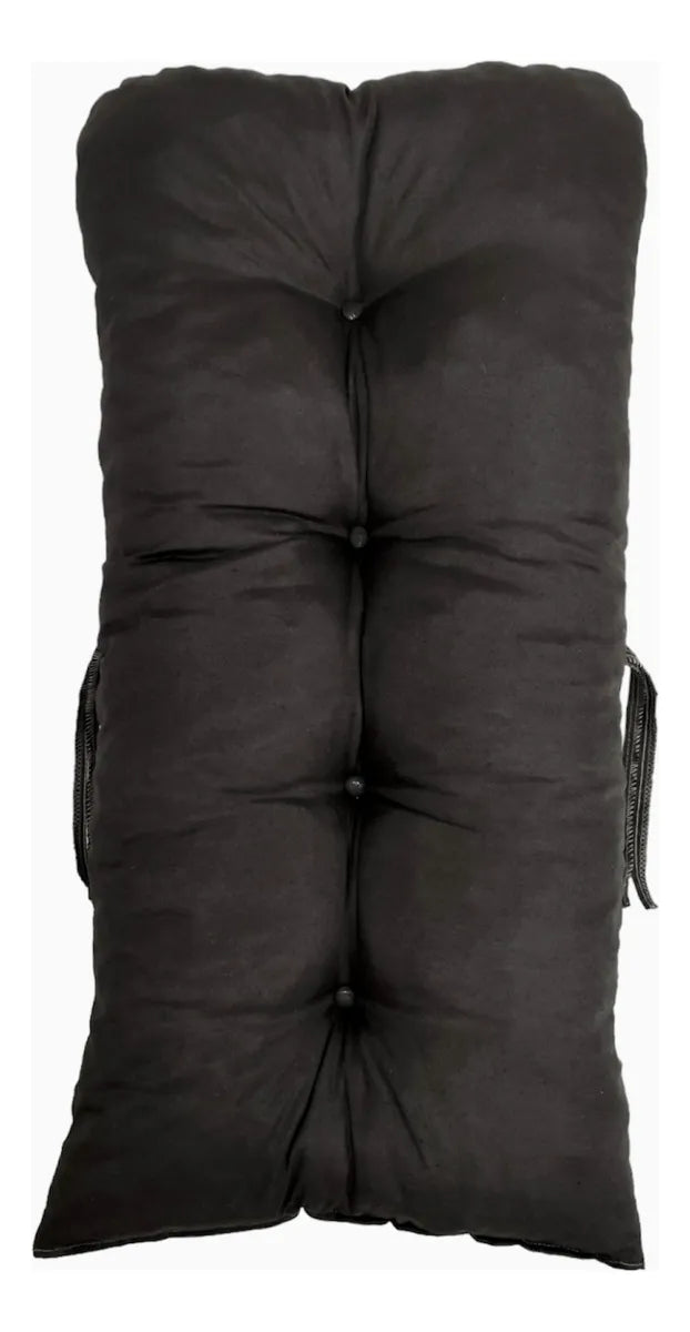 [BLACK FRIDAY] - KIT 1 Namoradeira, 2 Cadeiras Completo PRETO + Brinde 1 Mesa Centro, 4 Almofadas P/ Jardim