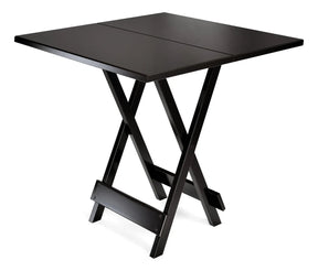 BLACK FRIDAY - Kit Mesa Dobrável Madeira Maciça, 4 Cadeiras dobráveis, 70X70cm - Estofado Vermelho