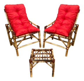 [BLACK FRIDAY] - KIT 1 Namoradeira, 2 Cadeiras Completo Vermelho + Brinde Exclusivo