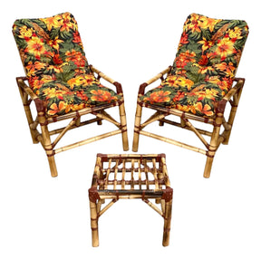 [BLACK FRIDAY] - KIT 1 Namoradeira, 2 Cadeiras Completo Fogo + Brinde 1 Mesa Centro, 4 Almofadas P/ Jardim