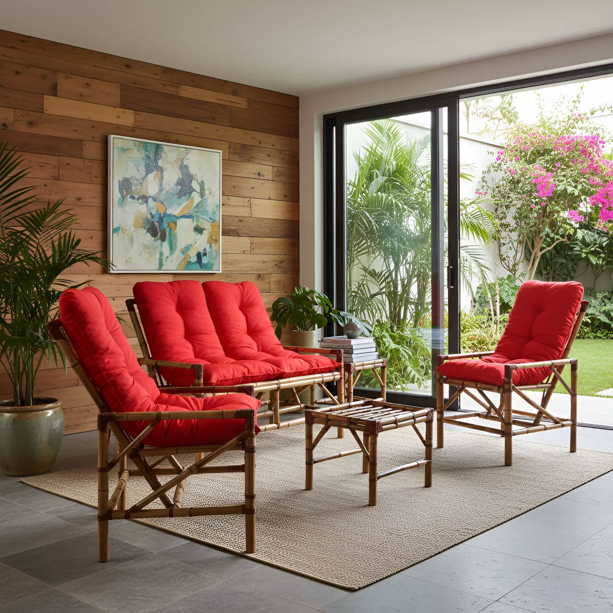 [BLACK FRIDAY] - KIT 1 Namoradeira, 2 Cadeiras Completo Vermelho + Brinde Exclusivo