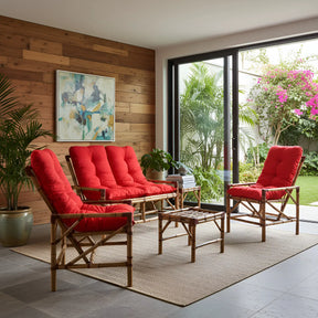 [BLACK FRIDAY] - KIT 1 Namoradeira, 2 Cadeiras Completo Vermelho + Brinde Exclusivo