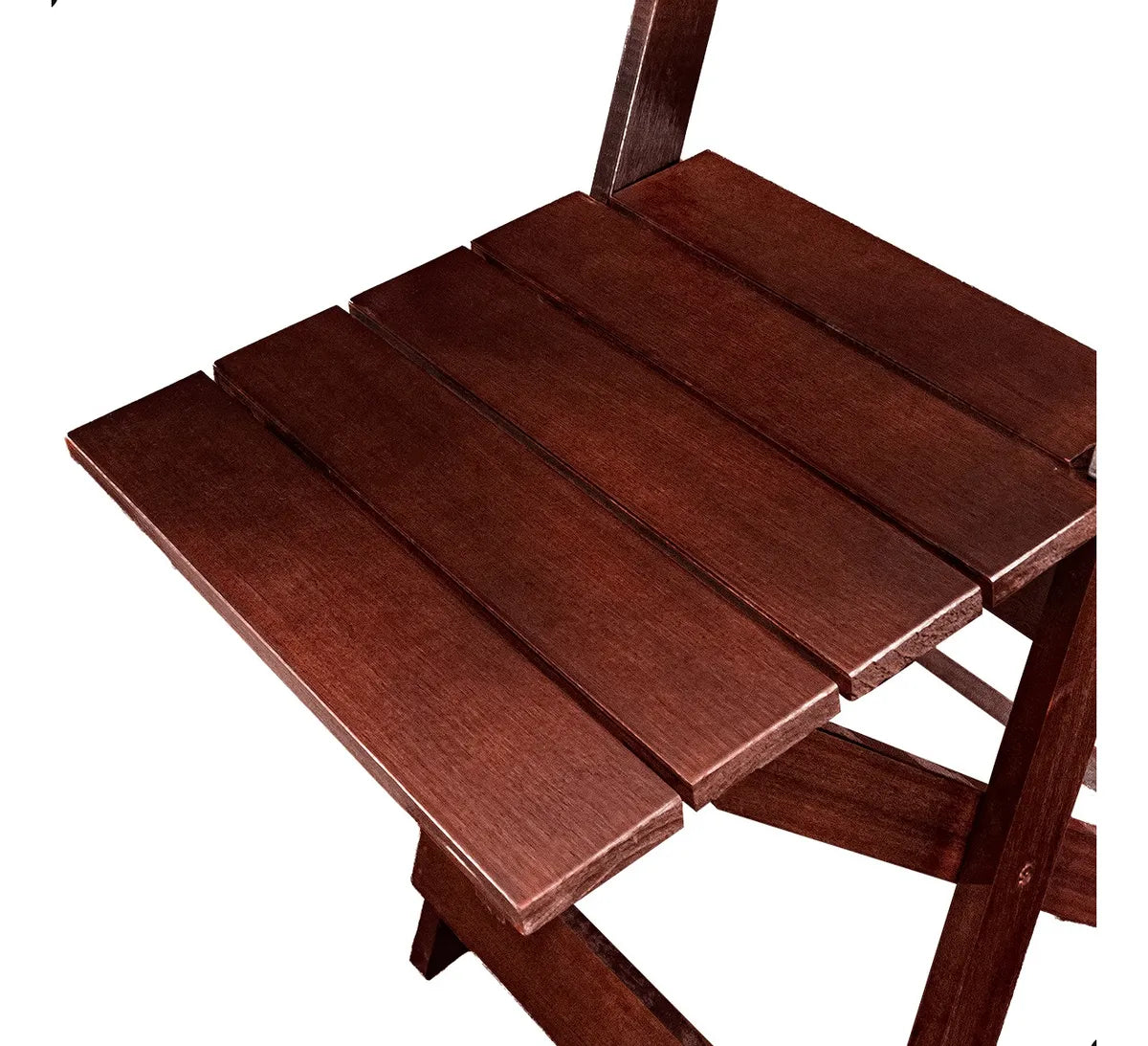 [BLACK FRIDAY] - Kit Mesa dobrável 70X70cm, 4 Cadeiras dobráveis de madeira - IMBUA