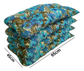 [BLACK FRIDAY] - KIT 1 Namoradeira, 2 Cadeiras Completo flor azul bonito+ Brinde 1 Mesa Centro, 4 Almofadas P/ Jardim