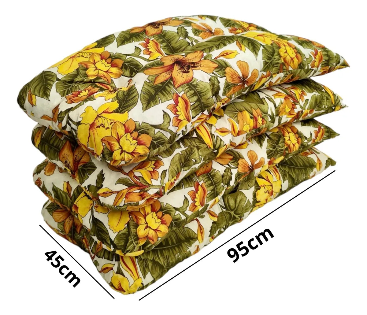 [BLACK FRIDAY] - KIT 1 Namoradeira, 2 Cadeiras Completo Lírio Amarelo + Brinde Exclusivo