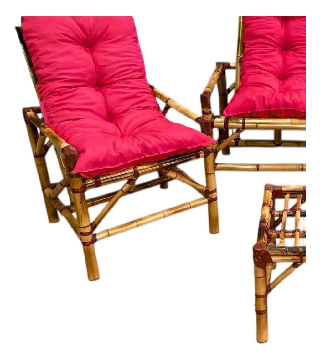 [BLACK FRIDAY] - KIT 1 Namoradeira, 2 Cadeiras Completo Rosa + Brinde Exclusivo