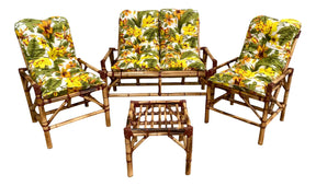 [BLACK FRIDAY] - KIT 1 Namoradeira, 2 Cadeiras Completo Lírio Amarelo + Brinde Exclusivo