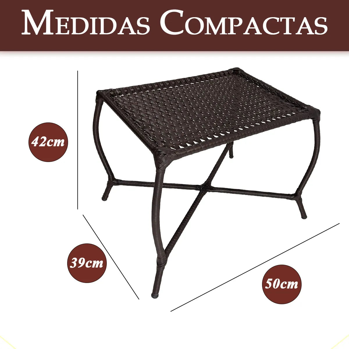 [BLACK FRIDAY] - Kit com 4 cadeiras de Fibra JUNCO Sintética de alta qualidade + 1 Mesa de fibra Brinde, Cor: TABACO