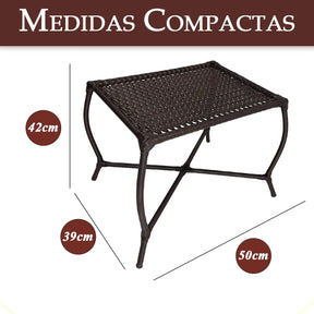 [BLACK FRIDAY] - Kit com 4 cadeiras de Fibra JUNCO Sintética de alta qualidade + 1 Mesa de fibra Brinde, Cor: TABACO