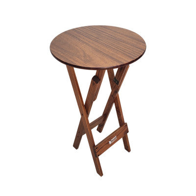 [BLACK FRIDAY] - Kit Bistrô 58cm dobrável, 4 Banquetas dobráveis de madeira, - IMBUIA