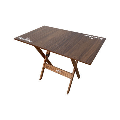 [BLACK FRIDAY] - Kit de Mesa Dobrável 110x70cm, 6 Cadeiras dobrável, Heineken IMBUIA